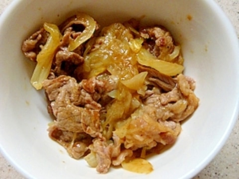 お弁当レシピ　牛肉とタマネギのカレー炒め煮